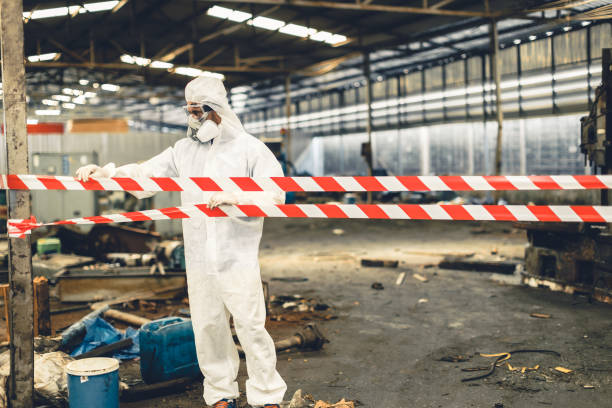 Professional Infectious Disease Decontamination technician working in Canton, NC